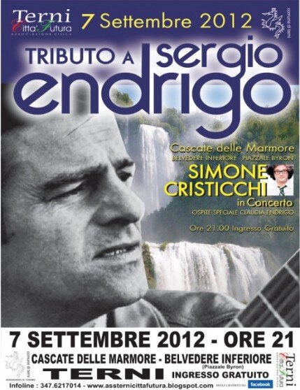 Prima EDIZIONE 2012 Simone Cristicchi Tributo a Endrigo Terni Prima EDIZIONE 2012 Simone Cristicchi Tributo a Endrigo