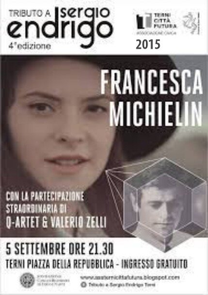 4 EDIZIONE 2015 Francesca Michielin Tributo a Endrigo Terni 4 EDIZIONE 2015 Francesca Michielin Tributo a Endrigo Terni