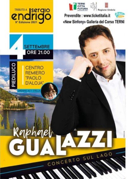 9 EDIZIONE 2021 Raphael Gualazzi Tributo a Endrigo Lago di Piediluco Terni Umbria 9 EDIZIONE 2021 Raphael Gualazzi Tributo a Endrigo Lago di Piediluco Terni Umbria
